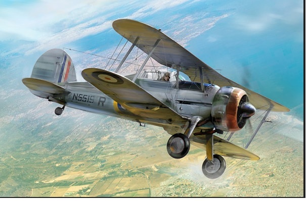 1:32 Gloster Sea Gladiator Mk.II , British - Harrastekauppa Hobbylinna