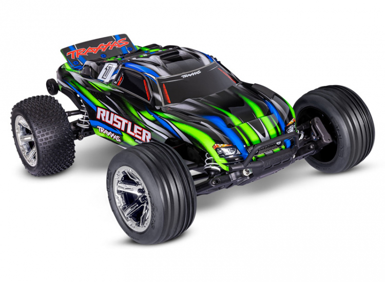 Rustler 2WD 1/10 RTR TQ BL-2s HD Green