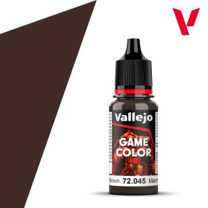 071: Vallejo Game Color Charred Brown 18ml