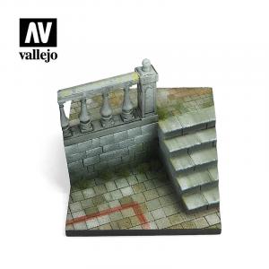 1/35 Diorama Base, City Stairs 7x7x6cm