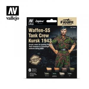 Waffen-SS Tank Crew 1943, Model color paint set 8x17ml