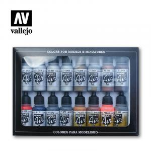 Model Air set metallic effects 16x17ml