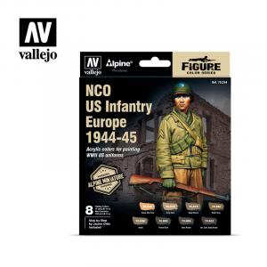 Model color set: US Infantry Europe 1944-45 + Alpine figure