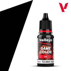 120: Vallejo Game Color Black Ink 18ml