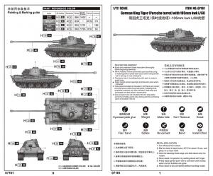 Trumpeter 1:72 German King Tiger (Porsche turret)