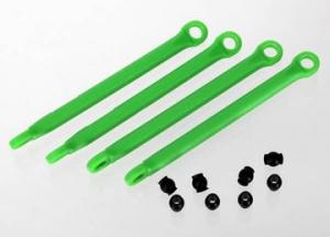 Traxxas Push rod (molded composite) (green) (4)/ hollow balls (8) TRX7118G