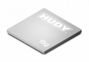 Hudy Pure Tungsten Weight Thin - 24.5x24.5mm - 15g