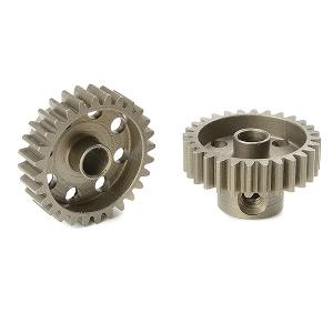 CORALLY 48 DP PINION SHORT HARDENED STEEL 28 TEETH SHAFT DIA. 3.17mm