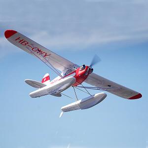 J3 Cub V4 1400mm with Floats Reflex V2-Gyro PNP