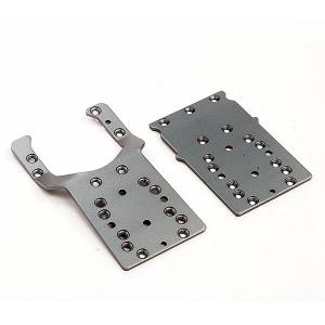 FTX ROKATAN FRONT & REAR ALU CHASSIS PLATES FTX10132