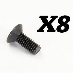 FTX ROKATAN FLAT HEAD CROSS SCREW M3X8 FTX10193