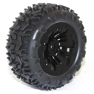 FTX CARNAGE MOUNTED WHEEL/TYRE COMPLETE PAIR - BLACK FTX6310B