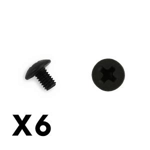 FTX PHILIPS/CROSS HEAD HEX SCREW 6PCS M4*6 FTX6529