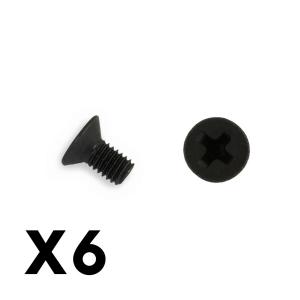 FTX FLAT HEAD HEX 6PCSM3*6 SCREWS FTX6544