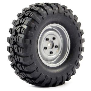 FTX OUTBACK PRE-MOUNTED STEEL LUG/TYRE (2) - GREY FTX8172G