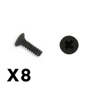 FTX OUTBACK MINI 3.0 FLAT HEAD SELF TAPPING SCREW 1.7X6 (8PC FTX8916