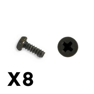 FTX OUTBACK MINI 3.0 ROUND HEA D SELF TAPPING SCREW 1.7X5 (8P FTX8918