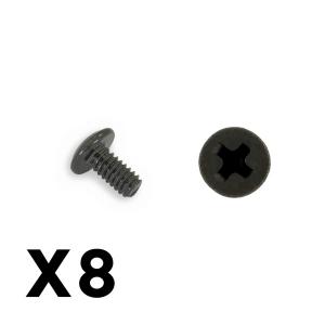 FTX OUTBACK MINI 3.0 BUTTON HEAD METRIC HEX SCREW 2X4 (8PC) FTX8920