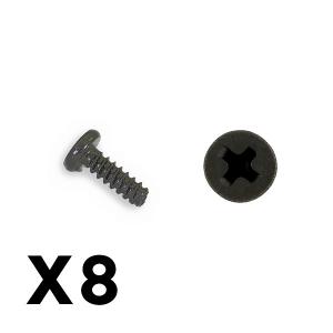 FTX OUTBACK MINI 3.0 ROUND SELF TAPPING SCREW 2X6 (8PC) FTX8922