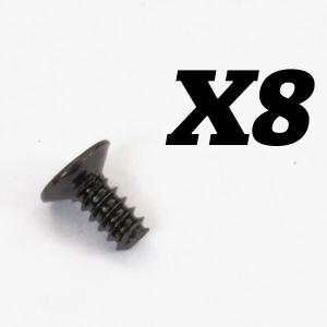 FTX OUTBACK MINI 3.0 FLAT HEAD SELF TAPPING SCREW 1.7X4 (8PC) FTX8926