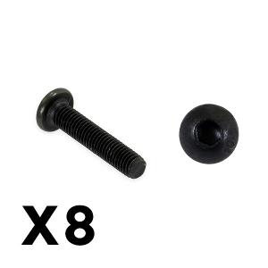 FTX OUTBACK FURY BUTTON HEAD 3 X 16MM HEX SCREW (8PC) FTX9188