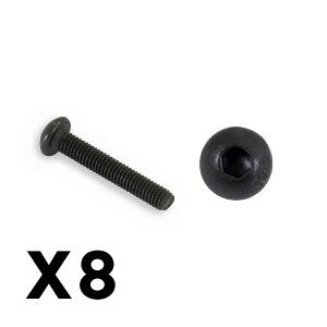 FTX OUTBACK FURY BUTTON HEAD 3 X 18MM HEX SCREW (8PC) FTX9189