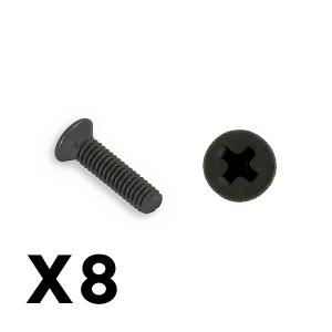 FTX OUTBACK FURY COLUMN HEX HEAD SELF TAPPING 2.5X10MM SCREW (8PC) FTX9195