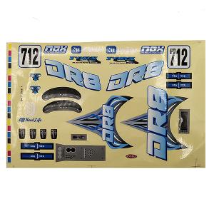 FTX DR8 DECAL - BLUE FTX9581B