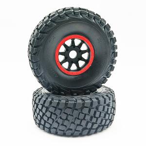 FTX DR8 WHEEL/TYRE PAIR (RED) FTX9582R