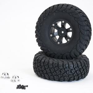 FTX TEXAN 1/10 MOUNTED TYRES O N 6-SPOKE BEADLOCK WHEELS (PR) FTX9877BK