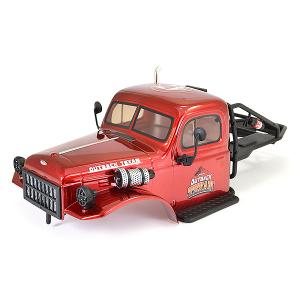 FTX TEXAN 1/10 CAB BODYSHELL & ROLL CAGE ASSEMBLY - RED FTX9889R