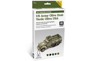 US Army Olive Drab paint set