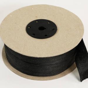 300g Black Aramid Flat Braid 25mm 1m