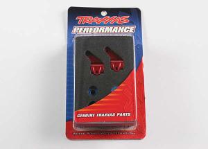 Traxxas Steering Blocks Aluminium Red (Pair) TRX3636X