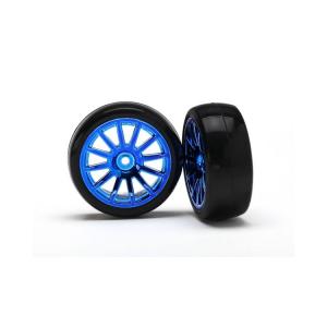 Tires & Wheels Slicks/12-Spoke Blue LaTrax Rally (2)