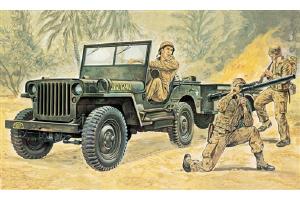 Italeri 1/35 Willys MB Jeep with Trailer