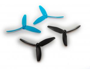 Spare rotors (4 pieces, 2x black, 2x blue) - LRP H4 Gravit Micro 2.0 Quadrocopter 2.4 Ghz