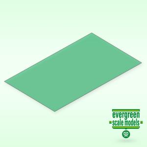 Green Transparent Sheet 0.25x150x300 mm (2 pcs)