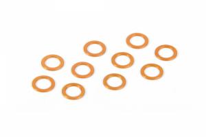 Shims alu. 5,3x7,8x0,5mm Orange (10)