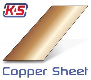 .016 Copper Sheet Metal 4" x 10" (3pcs)