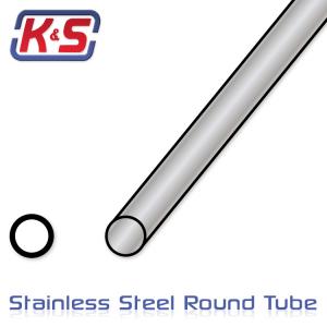 Stainless tube 3.2x305mm (1/8) (.028) (1pcs)