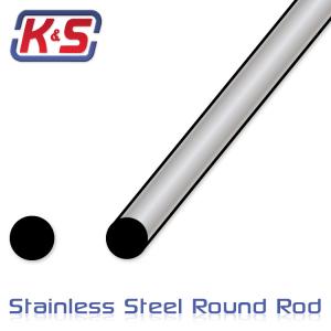 Stainless rod 6.35x305mm (1/4) (1pcs)
