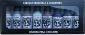 MODEL AIR SET, METALLIC COLORS (8)