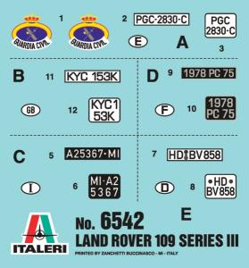 Italeri 1/35 LAND ROVER SERIES III 109