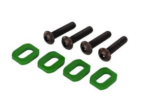 Traxxas Washers Motor Mount Alu Green (4) TRX7759G