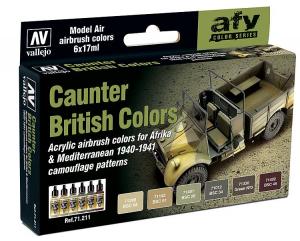 Model air set, British Caunter Colors 6X17ml