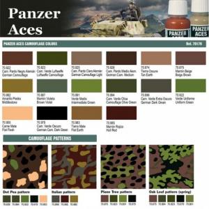 Panzer Aces Camouflage set 16x17ml
