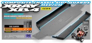 Xray  Chassis Side Guards Medium XB4 '18 (2) 361269-M