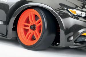Traxxas Tires & Wheels Drift 1.9" on Orange Split-spoke Front (2) TRX8376A