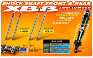 Xray  Front Shock Shaft 58.5mm (2) 358164
